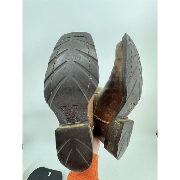 Ariat Men's Rambler Western Cowboy‎ Boots Brown Size 10D Square Toe - Picture 12 of 14